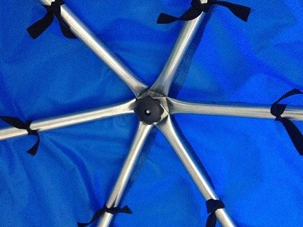 Батут Optifit Like Blue 14ft с сине-желтой крышей Батут Optifit Like Blue 14ft с сине-желтой крышей