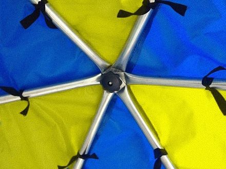 Батут Optifit Like Blue 16ft с сине-желтой крышей Батут Optifit Like Blue 16ft с сине-желтой крышей