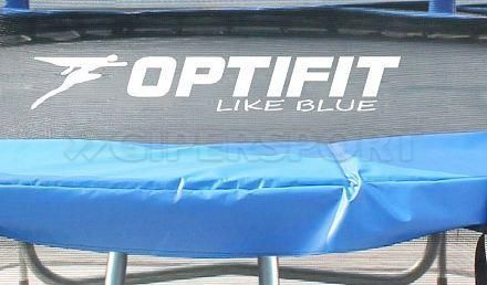 Батут Optifit Like Blue 14ft с сине-желтой крышей Батут Optifit Like Blue 14ft с сине-желтой крышей