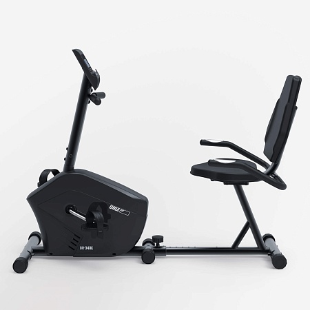 Горизонтальный велотренажер UNIX Fit BR-340E компактный / Compact