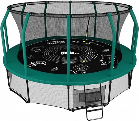 Батут UNIX line SUPREME GAME 16 ft (green) Батут UNIX line SUPREME GAME 16 ft (green)