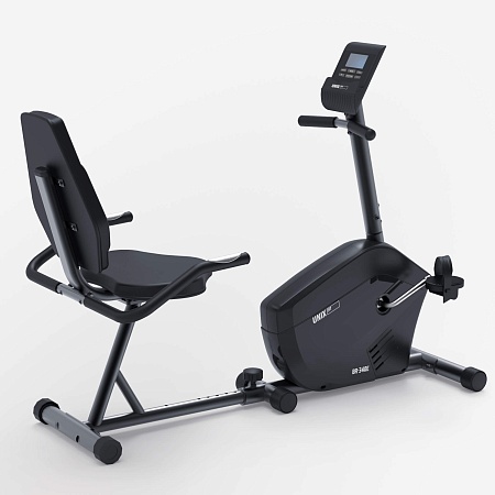Горизонтальный велотренажер UNIX Fit BR-340E компактный / Compact