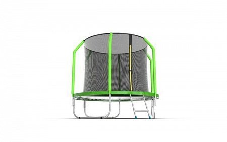 Батут с внутренней сеткой и лестницей Evo Jump Cosmo 8ft (Green)