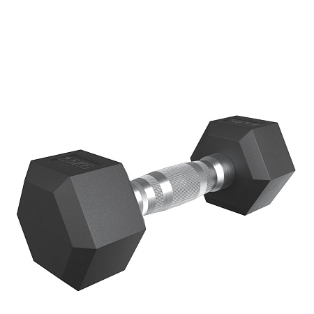 Гантель гексагональная UNIX Fit обрезиненная 2,5 кг / шт. Гантель гексагональная UNIX Fit обрезиненная 2,5 кг / шт.