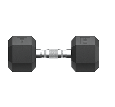 Гантель гексагональная UNIX Fit обрезиненная 10 кг / шт.