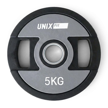 Диск уретановый c хватом UNIX Fit PRO 5 кг, 51 мм, 1 шт. Диск уретановый c хватом UNIX Fit PRO 5 кг, 51 мм, 1 шт.