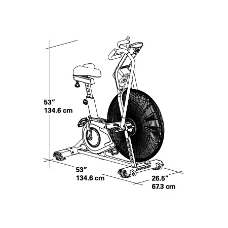 Велотренажер Schwinn Airdyne AD8, air bike (100475)