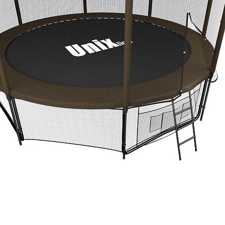 Батут UNIX line Black&Brown 12 ft (outside) Батут UNIX line Black&Brown 12 ft (outside)