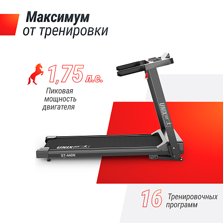 Беговая дорожка UNIX Fit ST-440N черный Беговая дорожка UNIX Fit ST-440N черный