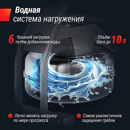 Гребной тренажер UNIX Fit водный / Water Rower 340 Гребной тренажер UNIX Fit водный / Water Rower 340