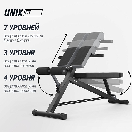 Скамья силовая универсальная UNIX Fit Bench 4 в 1