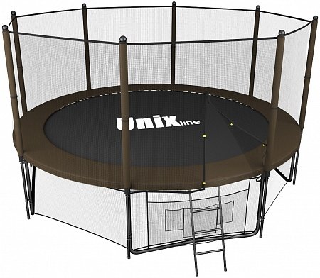 Батут UNIX line Black&Brown 12 ft (outside) Батут UNIX line Black&Brown 12 ft (outside)