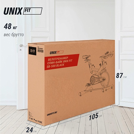 Велотренажер Спин-байк UNIX Fit SB-500 черный Велотренажер Спин-байк UNIX Fit SB-500 черный