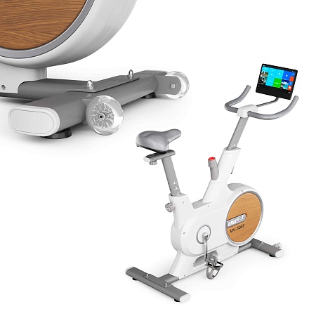 Велотренажер UNIX Fit MV-500T (15,6 TFT') деревянный / Wood