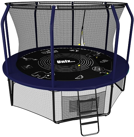 Батут UNIX line SUPREME GAME 8 ft (blue) Батут UNIX line SUPREME GAME 8 ft (blue)