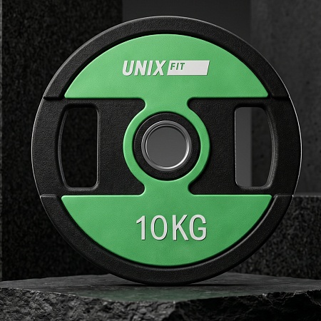 Диск уретановый c хватом UNIX Fit PRO 10 кг, 51 мм, 1 шт. Диск уретановый c хватом UNIX Fit PRO 10 кг, 51 мм, 1 шт.