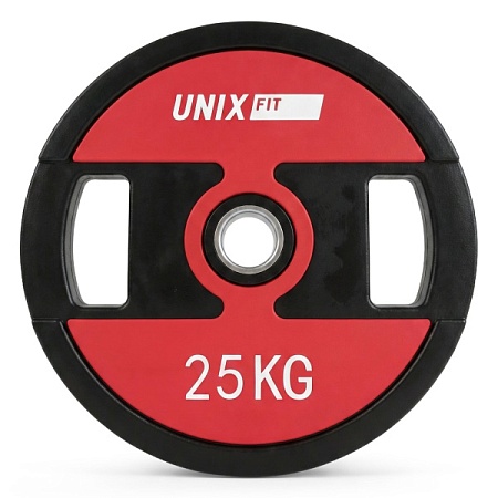 Диск уретановый c хватом UNIX Fit PRO 25 кг, 51 мм, 1 шт. Диск уретановый c хватом UNIX Fit PRO 25 кг, 51 мм, 1 шт.