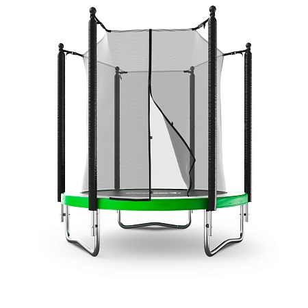 Батут UNIX Line Simple 6 ft (183 см) с внутренней защитной сеткой, зеленый