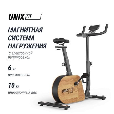 Велотренажер генераторный UNIX Fit BL-380E деревянный / Wood Велотренажер генераторный UNIX Fit BL-380E деревянный / Wood
