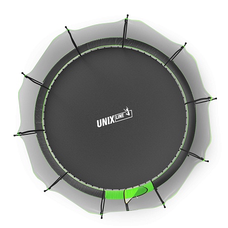 Батут UNIX Line НЛО / UFO 14 ft (427 см) зеленый Батут UNIX Line НЛО / UFO 14 ft (427 см) зеленый