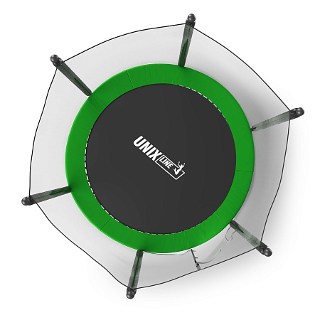 Батут UNIX Line Simple 6 ft (183 см) с внешней защитной сеткой, зеленый