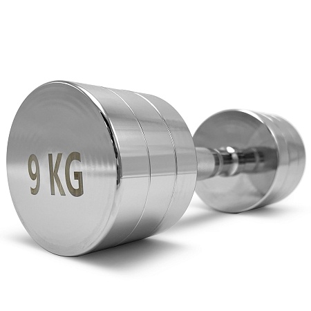 Гантель UNIX Fit PRO круглая хромированная 9 кг / шт. Гантель UNIX Fit PRO круглая хромированная 9 кг / шт.