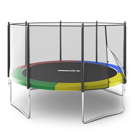 Батут UNIX Line Simple 12 ft (366 см) с внешней защитной сеткой, цветной Батут UNIX Line Simple 12 ft (366 см) с внешней защитной сеткой, цветной