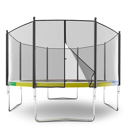 Батут UNIX Line Simple 12 ft (366 см) с внешней защитной сеткой, цветной Батут UNIX Line Simple 12 ft (366 см) с внешней защитной сеткой, цветной