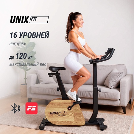Велотренажер генераторный UNIX Fit BL-380E деревянный / Wood Велотренажер генераторный UNIX Fit BL-380E деревянный / Wood