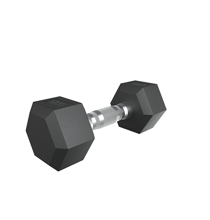 Гантель гексагональная UNIX Fit обрезиненная 5 кг / шт.