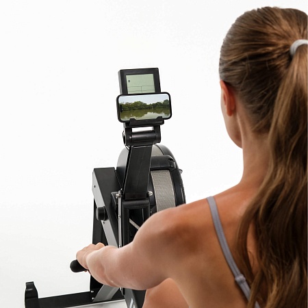 Гребной тренажер UNIX Fit аэродинамическая нагрузка / Air Rower-X черный