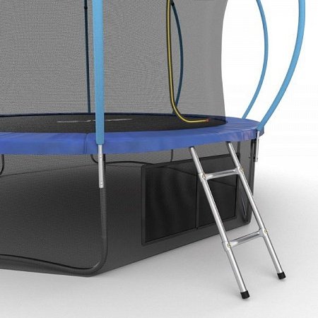 Батут с внутренней сеткой и лестницей Evo Jump Internal 12ft (Blue) + нижняя сетка Батут с внутренней сеткой и лестницей Evo Jump Internal 12ft (Blue) + нижняя сетка