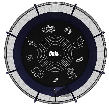 Батут UNIX line SUPREME GAME 8 ft (blue) Батут UNIX line SUPREME GAME 8 ft (blue)