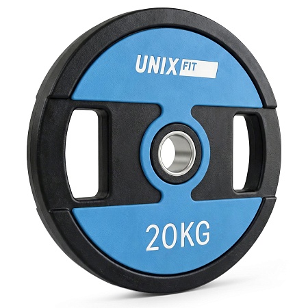 Диск уретановый c хватом UNIX Fit PRO 20 кг, 51 мм, 1 шт. Диск уретановый c хватом UNIX Fit PRO 20 кг, 51 мм, 1 шт.