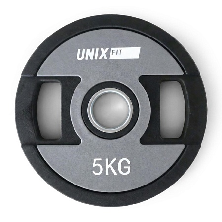 Диск уретановый c хватом UNIX Fit PRO 5 кг, 51 мм, 1 шт. Диск уретановый c хватом UNIX Fit PRO 5 кг, 51 мм, 1 шт.