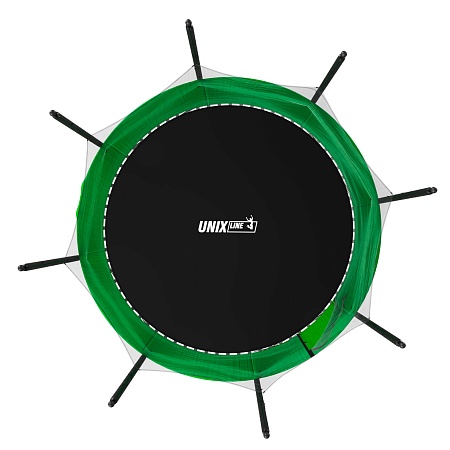 Батут UNIX Line Simple 12 ft (366 см) с внутренней защитной сеткой, зеленый Батут UNIX Line Simple 12 ft (366 см) с внутренней защитной сеткой, зеленый