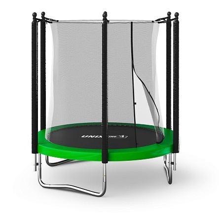 Батут UNIX Line Simple 6 ft (183 см) с внутренней защитной сеткой, зеленый