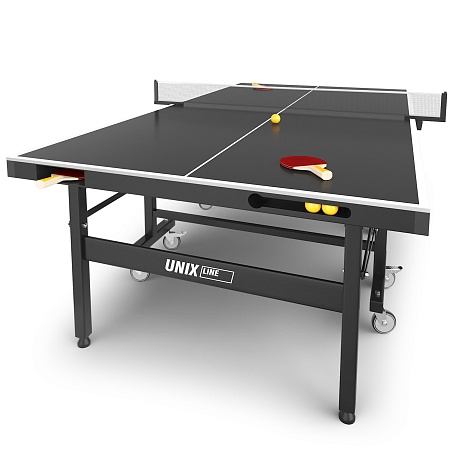 Всепогодный теннисный стол UNIX Line для улицы Extra Outdoor 6 мм ACP, черный