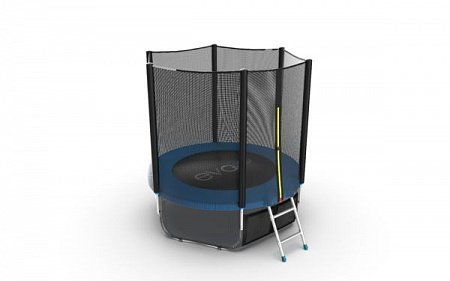 Батут с внешней сеткой и лестницей Evo Jump External 6ft (Blue) + Lower net Батут с внешней сеткой и лестницей Evo Jump External 6ft (Blue) + Lower net