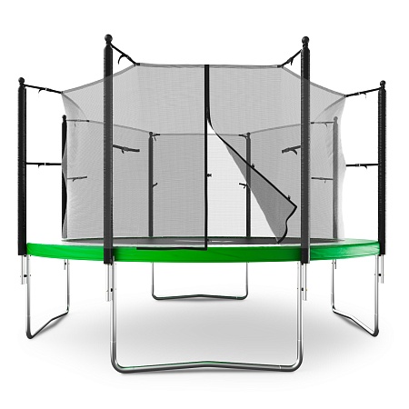 Батут UNIX Line Simple 12 ft (366 см) с внутренней защитной сеткой, зеленый Батут UNIX Line Simple 12 ft (366 см) с внутренней защитной сеткой, зеленый