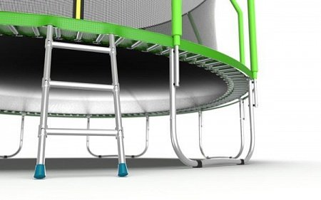 Батут с внутренней сеткой и лестницей Evo Jump Cosmo 16ft (Green)