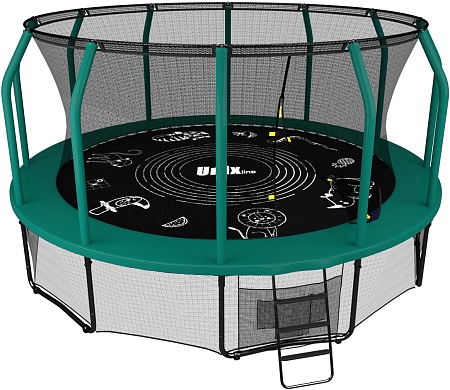 Батут UNIX line SUPREME GAME 16 ft (green) Батут UNIX line SUPREME GAME 16 ft (green)