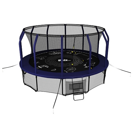 Батут UNIX line SUPREME GAME 12 ft (blue) Батут UNIX line SUPREME GAME 12 ft (blue)