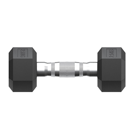 Гантель гексагональная UNIX Fit обрезиненная 2,5 кг / шт. Гантель гексагональная UNIX Fit обрезиненная 2,5 кг / шт.