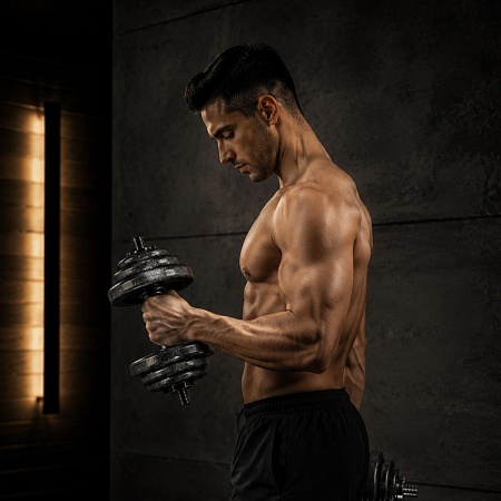 Набор гантелей и штанга UNIX Fit в кейсе 50 кг Набор гантелей и штанга UNIX Fit в кейсе 50 кг