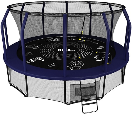 Батут UNIX line SUPREME GAME 12 ft (blue) Батут UNIX line SUPREME GAME 12 ft (blue)