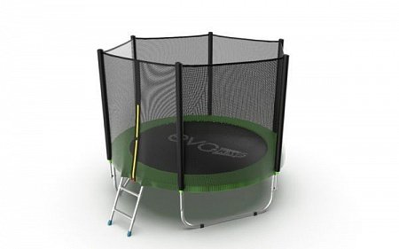 Батут с внешней сеткой и лестницей Evo Jump External 8ft (Green) Батут с внешней сеткой и лестницей Evo Jump External 8ft (Green)