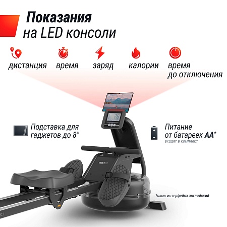 Гребной тренажер UNIX Fit водный / Water Rower 340 Гребной тренажер UNIX Fit водный / Water Rower 340