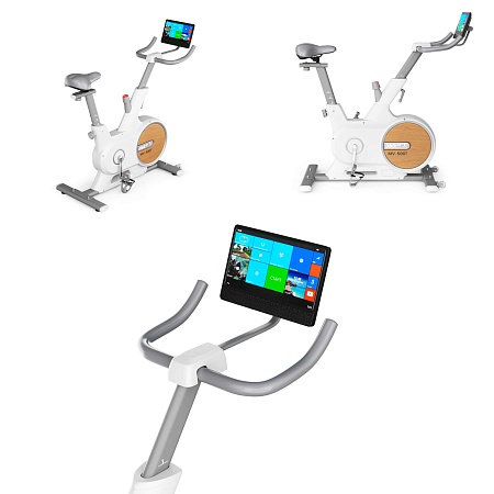 Велотренажер UNIX Fit MV-500T (15,6 TFT') деревянный / Wood