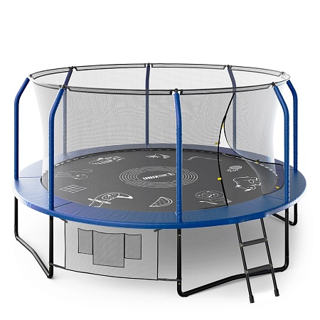 Батут UNIX Line Премиальный с играми / Supreme Game 14 ft (427 см) синий Батут UNIX Line Премиальный с играми / Supreme Game 14 ft (427 см) синий